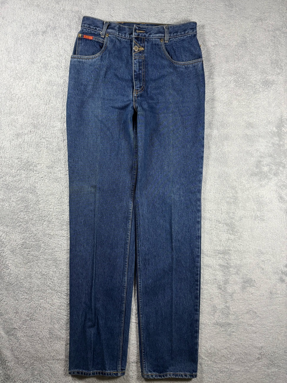 Vintage Lawman Jeans Womens Dark Blue‎ Superior Fit Western High Waist